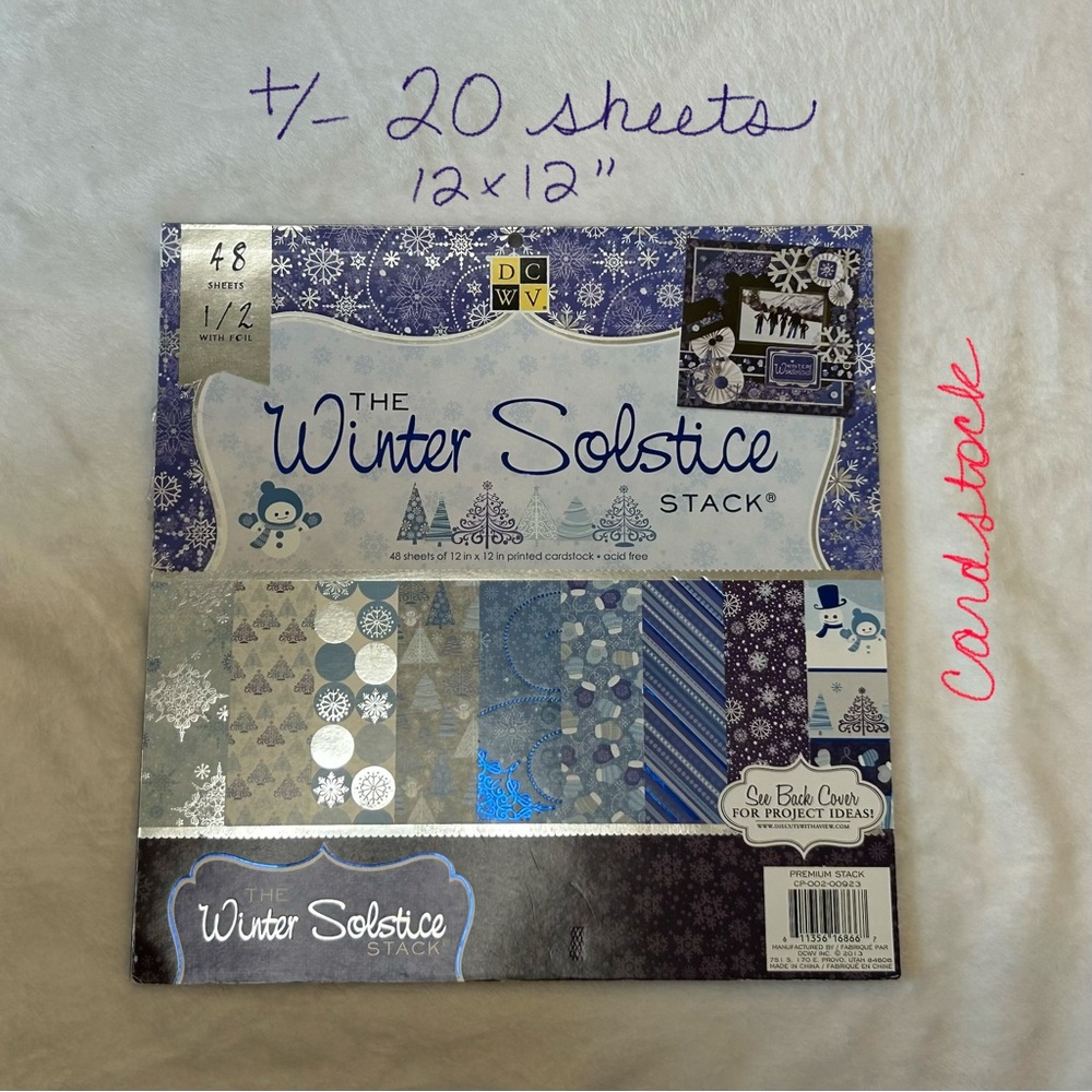 OVER 325 sheets craft paper: 100+ 12x12” cardstock & 225+ 12X12”, 8.5X11” paper - Picture 4 of 8